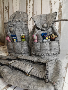 Kinder Rucksack mit niedlichen Fingerpüppchen